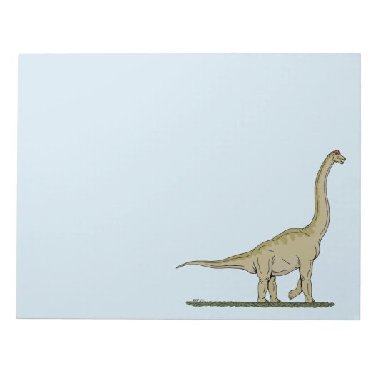 Bloc-note Jurassique Dinosaure Brachiosaurus (Devant)