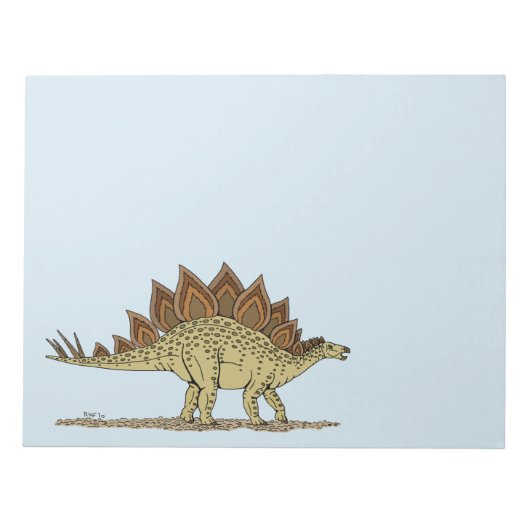 Bloc-note Jurassique Dinosaure Stegosaurus (Devant)