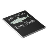 Bloc-note Just Girl Who Loves Sharks (Incliné)