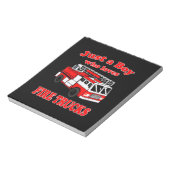 Bloc-note Juste Garçon qui aime Firetruck & Toddler Firefigh (Tourné)