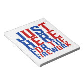 Bloc-note Juste Ici Pour Le Feu D'Artifice Drôle Pour Deux (Incliné)