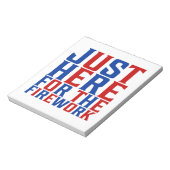 Bloc-note Juste Ici Pour Le Feu D'Artifice Drôle Pour Deux (Tourné)