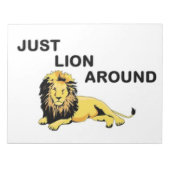 BLOC-NOTE JUSTE LION AUTOUR (Devant)