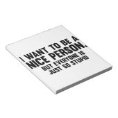 Bloc-note Juste Si Stupide (Incliné)