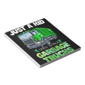 Bloc-note Juste Un Enfant Qui Aime Les Poubelles Trucks Drôl (Incliné)