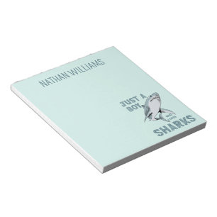 Bloc-note Juste un garçon qui aime Sharks Shark Lover