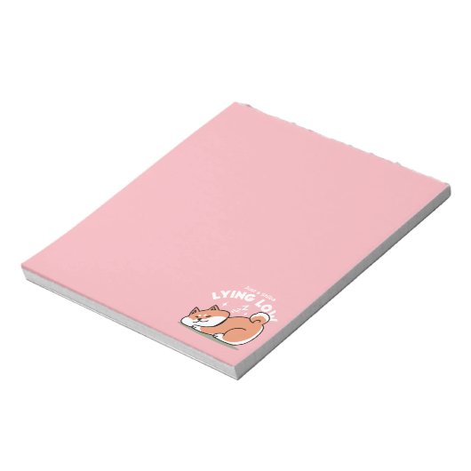 Bloc-note Juste un Shiba allongé bas : mignonne conception S (Tourné)