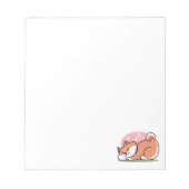 Bloc-note Juste un Shiba allongé bas : mignonne conception S (Devant)