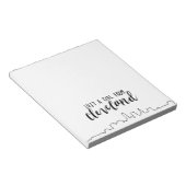 Bloc-note Juste une fille de Cleveland (Incliné)