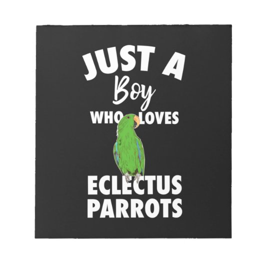 Bloc-note Juste Une Fille Qui Aime Le Parrot Eclectus (Devant)