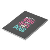Bloc-note Juste Une Fille Qui Aime Les Chiens (Tourné)