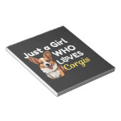 Bloc-note Juste une fille qui aime les Corgis (Incliné)