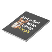 Bloc-note Juste une fille qui aime les Corgis (Tourné)