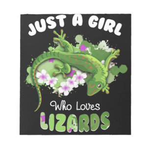Bloc-note Juste Une Fille Qui Aime Les Lizards Propriétaire
