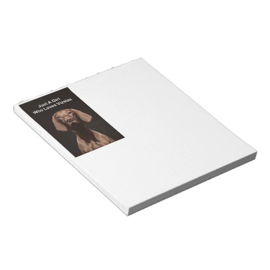 Bloc-note Juste une fille qui aime les Vizslas (Incliné)