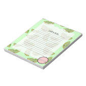 Bloc-note Juste une note, Personnalisable Kiwi (Tourné)