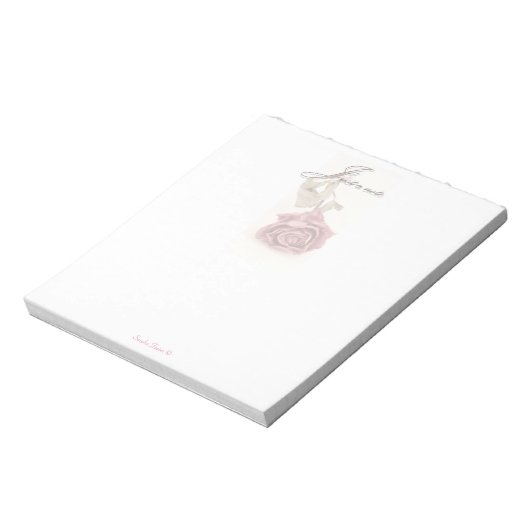 Bloc-note Juste Une Note - Rose Rose Note Pad (Tourné)