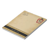 Bloc-note Juste une petite note d'enseignant (Tourné)