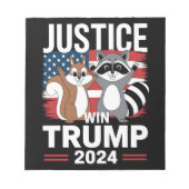 Bloc-note Justice Pour Peanut Win Trump 2024 (Devant)