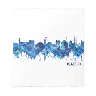 Bloc-note Kaboul Afghanistan Skyline Blue