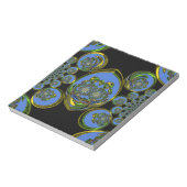 Bloc-note Kaleidoscope bleu et jaune Imprimer (Tourné)