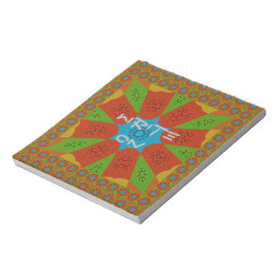 Bloc-note Kaleidoscope Bloom Une Vibrante couleur d'impressi