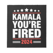 Bloc-note Kamala Vous êtes Virée Kamala Harris 2024 (Devant)