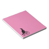 Bloc-note Kangaroo faire du vélo (Incliné)