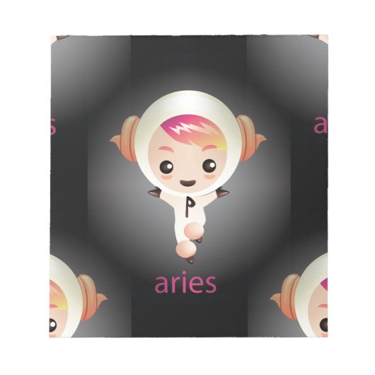 Bloc-note kawaii aries (Devant)