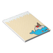 Bloc-note Kawaii Crème glacée Narwhal (Incliné)