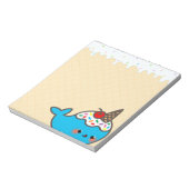 Bloc-note Kawaii Crème glacée Narwhal (Tourné)