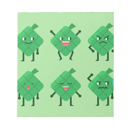Bloc-note kawaii Ketupat (Devant)