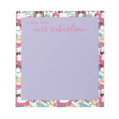 Bloc-note Kawaii Summer Cute Kitty Cats (Devant)