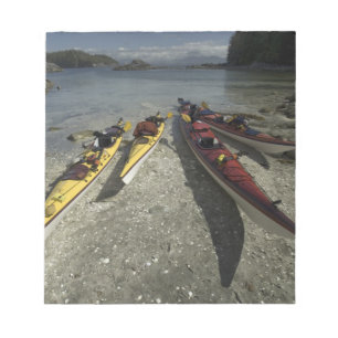 Bloc-note Kayaks sur l'île Dicebox, Broken Island Group,