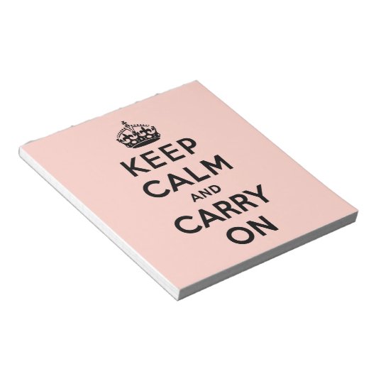 Bloc-note keep calm and carry on original (Incliné)
