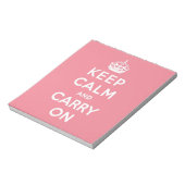 Bloc-note keep calm and carry on original (Tourné)