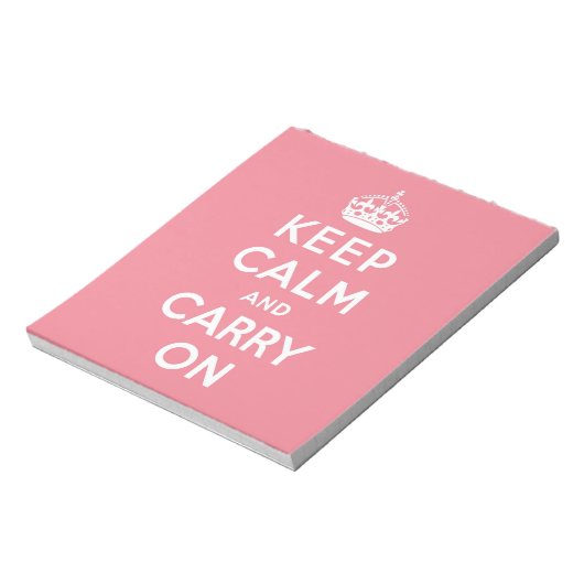 Bloc-note keep calm and carry on original (Tourné)