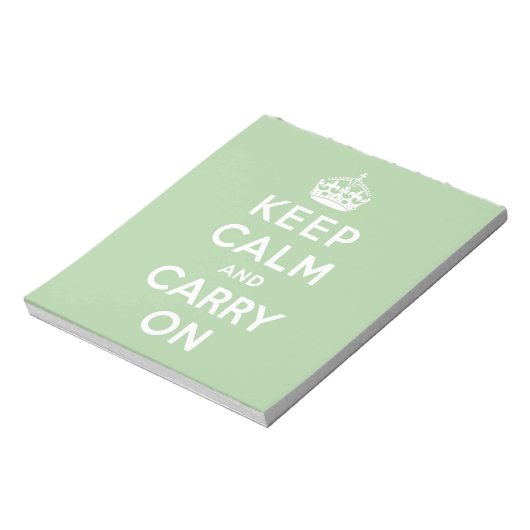 Bloc-note keep calm and carry on original (Tourné)
