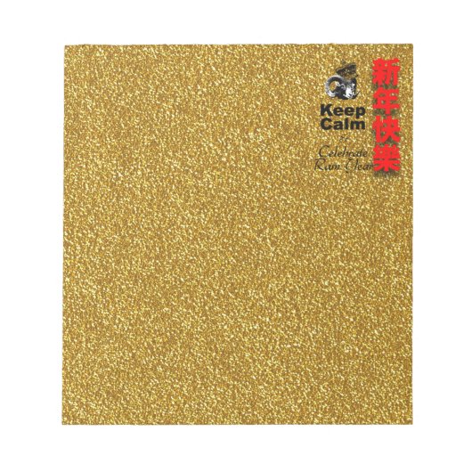 Bloc-note Keep Calm and Celebrate Ram year 2027 Np (Devant)