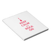 Bloc-note Keep Calm and Rock On ! (Incliné)
