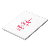 Bloc-note Keep Calm and Rock On ! (Tourné)