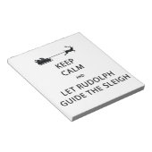 Bloc-note Keep Calm Let Rudolph Guide Sleigh (Incliné)