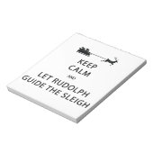 Bloc-note Keep Calm Let Rudolph Guide Sleigh (Tourné)