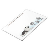 Bloc-note Keeshond Fan Club - Happy Dog avec texte personnal (Incliné)
