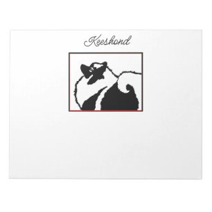 Bloc-note Keeshond Graphics - Cute Original Chig Art