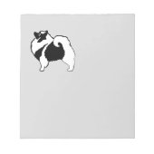 Bloc-note Keeshond Graphics - Cute Original Chig Art (Devant)