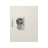 Bloc-note Keeshond Graphics Keeshond Maman et son (Tourné)