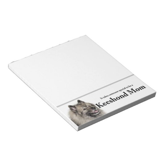 Bloc-note Keeshond Maman (Incliné)