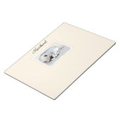 Bloc-note Keeshond Sleeping Puppy Peinture Chien Art origina (Incliné)