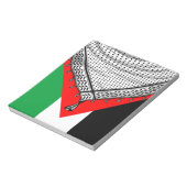 Bloc-note Keffiyeh Écharpe palestinienne tissu traditionnel (Tourné)
